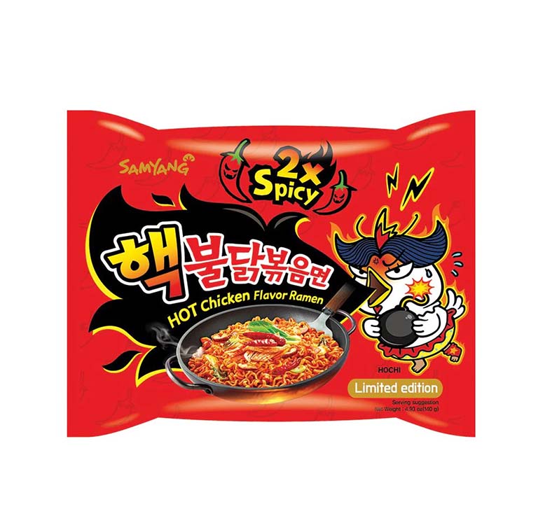 Ramen kiirnuudlid kuum kana 2x Spicy, SAMYANG, 140g