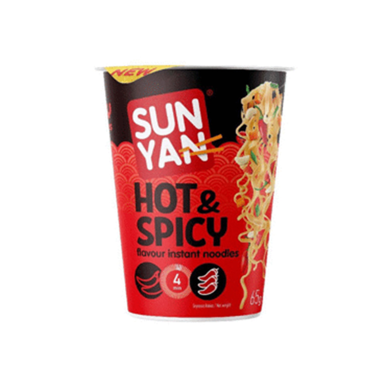 SUN YAN vürtsikad kiirnuudlid hot&spicy, topsis 65g