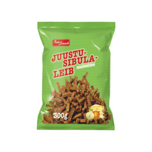 Juustu-sibulamaitseline leib, BALSNACK, 300 g