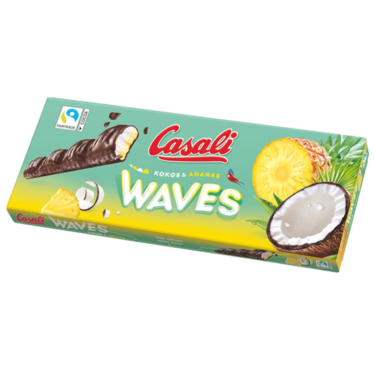CASALI Waves ananassi-kookos kommid karbis 250g