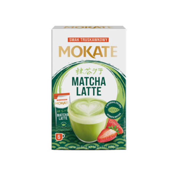 Latte Matcha Strawberry, MOKATE, 6*14g