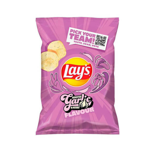 LAY'S MAX Röstitud küüslaugu- ja ürdimaitselised kartulikrõpsud 130g