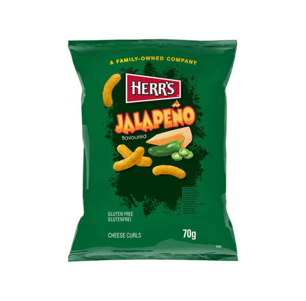 Krõpsud HERR'S JALAPENO CURLS, 70g