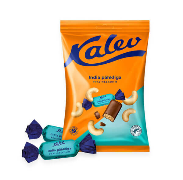 Kalev pralineekompvek 175g india pähkliga
