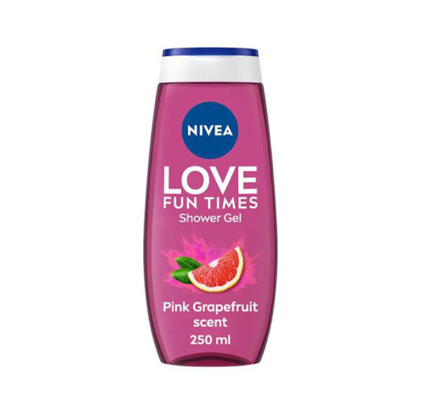 Dušigeel Love Fun Times Pink Grapefruit, NIVEA, 250 ml