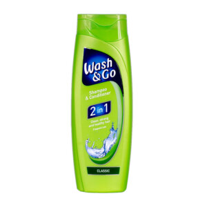 Šampoon 2in1 Classic, WASH & GO, 400 ml