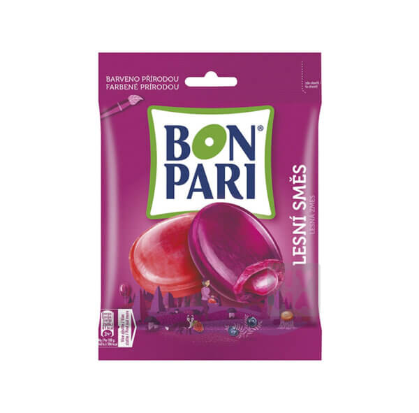 Bon Pari metsamarja maitsega täidisega klaaskompvekid, 90g