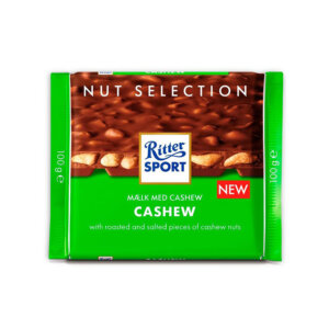 Piimašokolaad india pähklitega, RITTER SPORT, 100 g
