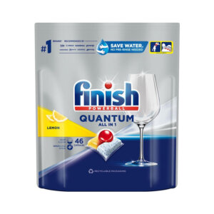 Nõudepesumasina tabletid FINISH QUANTUM Lemon 46 tk