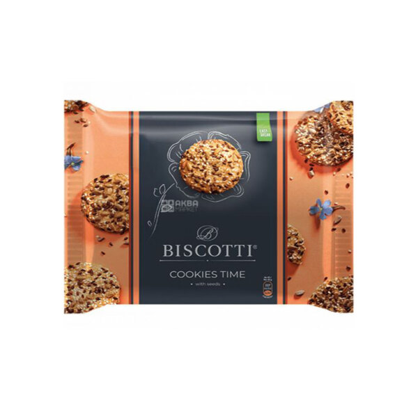 Cepumi Biscotti COOKIES TIME ar sēklām 180g