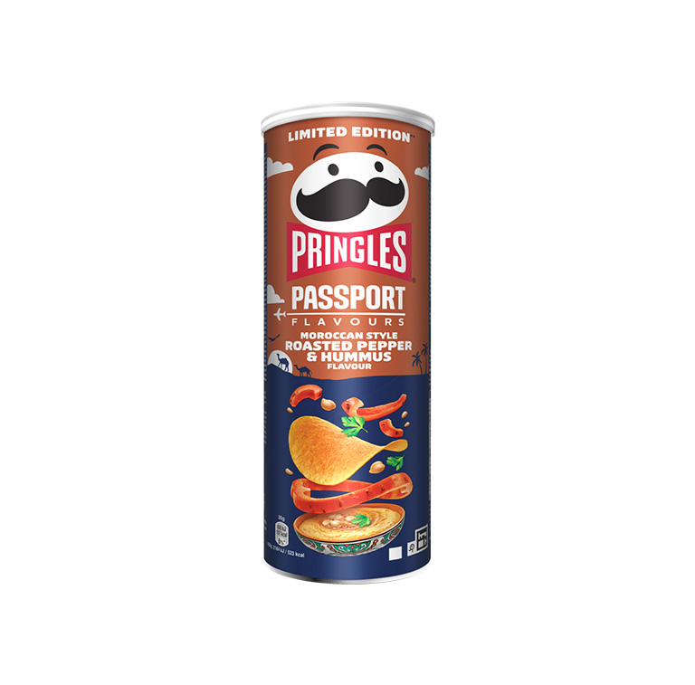 Kartulikrõpsud PRINGLES Röstitud paprika ja Hummus 165g