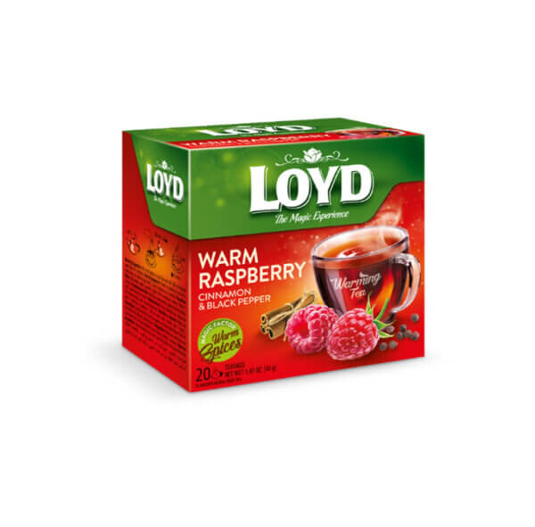 Tee LOYD vaarika-, kaneeli ja musta pipra maitseline 20 x 2g