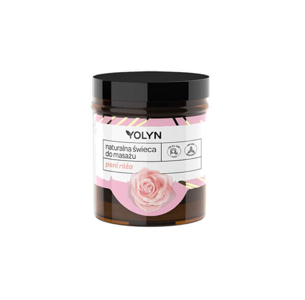 YOLYN massaažiõli-küünal Roos 120ml