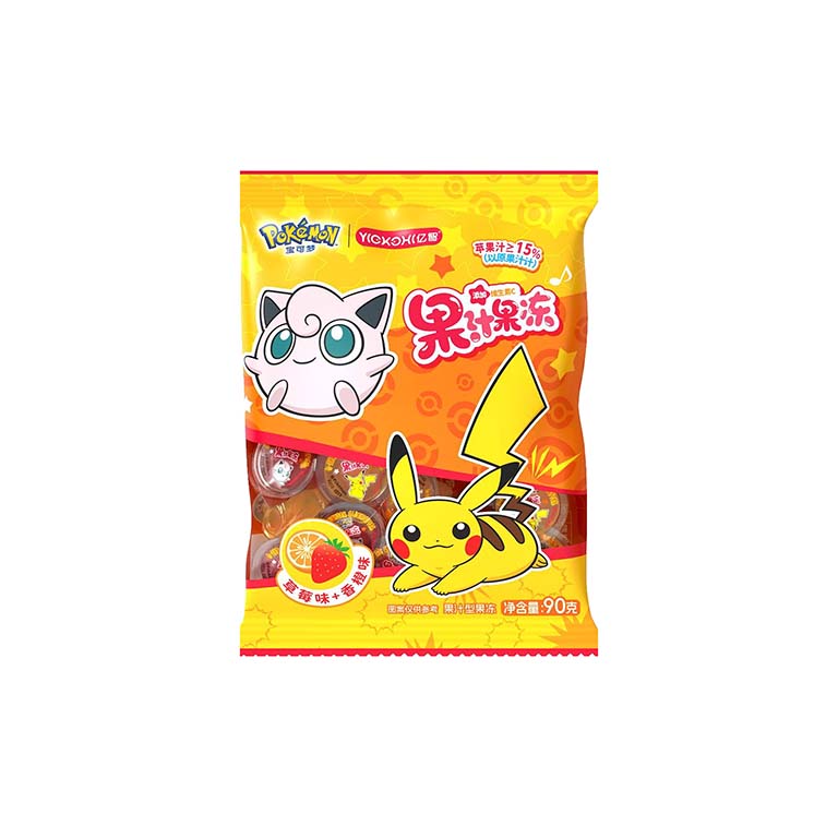 Tarretiskommid Pokemon Juice Jelly Maasika ja Apelsini Maitselised 90g