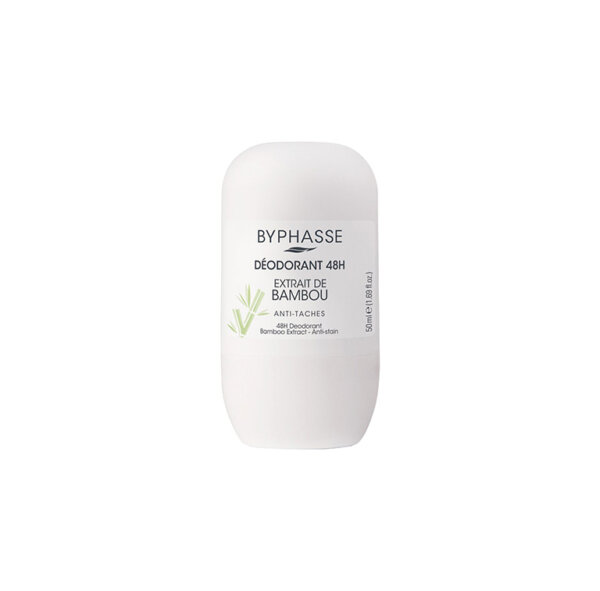 Rullšķidrās deodorants 48H Byphasse ar bambusa ekstraktu Unisex 50ml