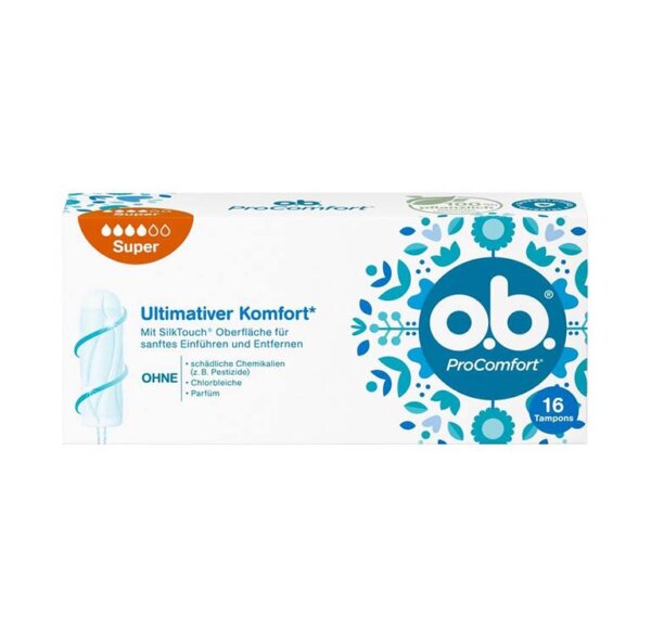 Tamponi Pro Comfort Super, O.B., 16 gab.