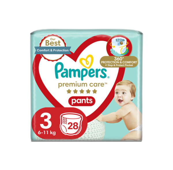 Autiņbikses PAMPERS Premium Care S3 28gab