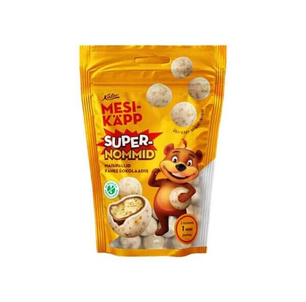 Maisa bumbas divos šokolādes veidos Mesikäpp Supernommid 90g