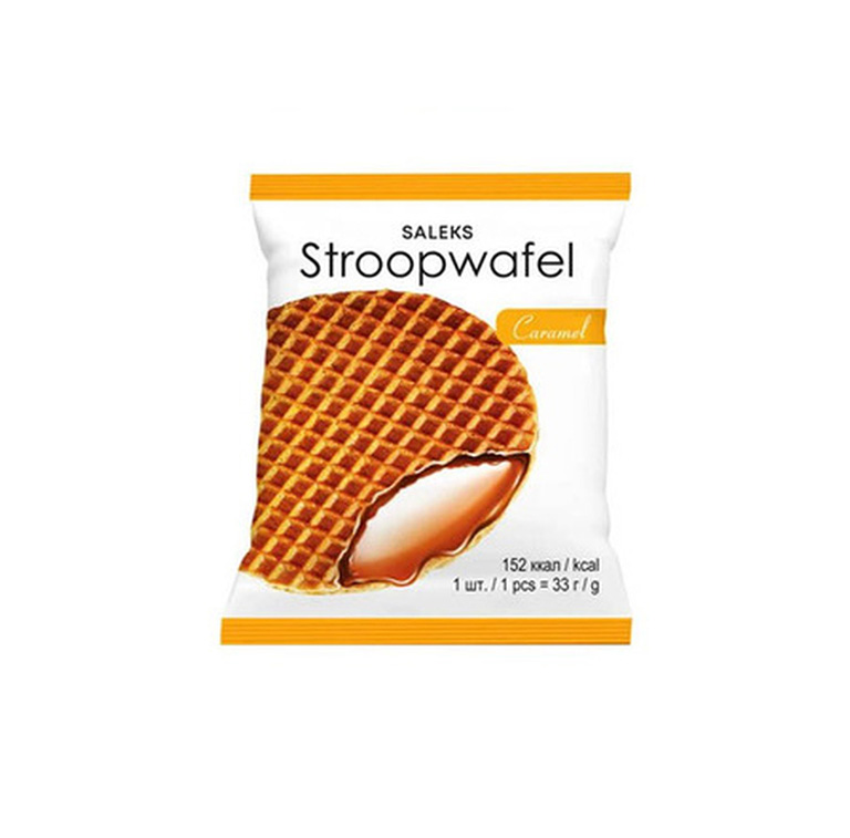 Vahvlid SALEKS karamellitäidisega "Stroopwafel" 33g