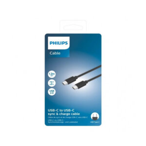 Laadimiskaabel USB-C- USB-C PHILIPS 1.2m