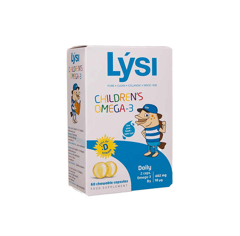 Omega-3 Kapslid Lysi Children's +D3 vitamiin 60tk