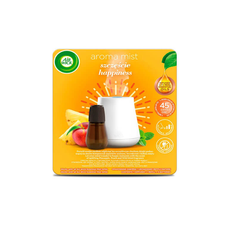Õhuvärskendi komplekt AIR WICK Essential Mist komplekt Happiness 20 ML