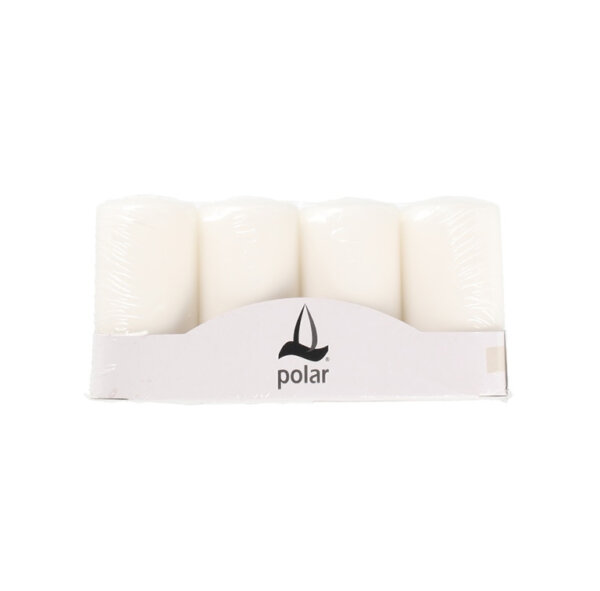 Svece POLAR Balta 4 gab.