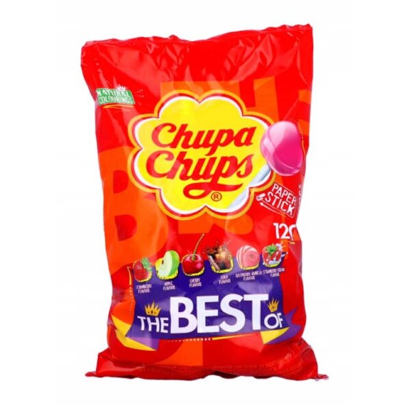 Līdziņu konfektes 120 x 12 g, CHUPA CHUPS, 1440 g