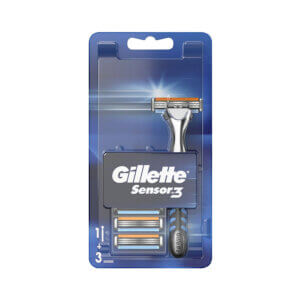 Raseerija GILLETTE Sensor 3 Plus Comfort + varuterad 3tk