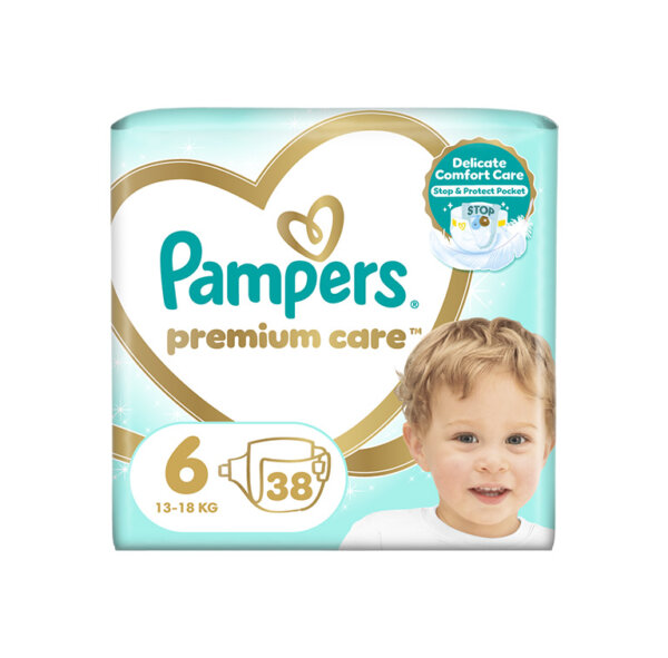 Teipautiņi PAMPERS Premium Care S6 38 gab.