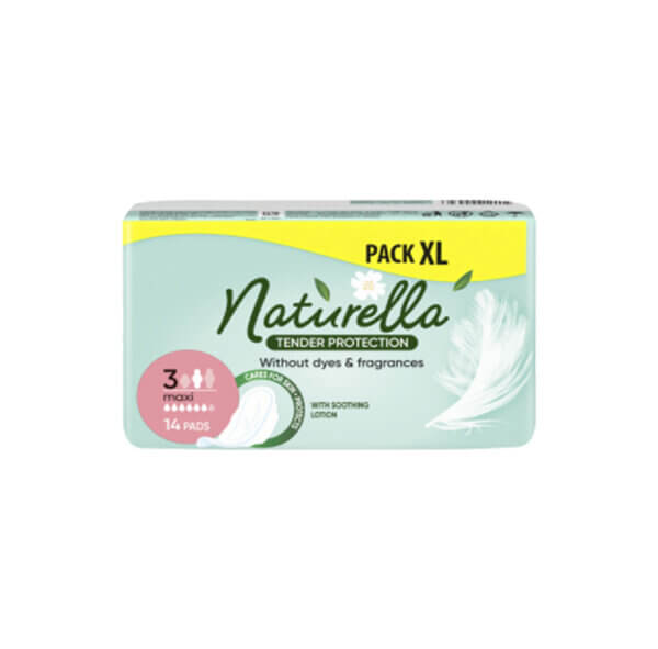 Higiēniskās paketes Naturella Ultra Tender Protection Maxi S3 14gab
