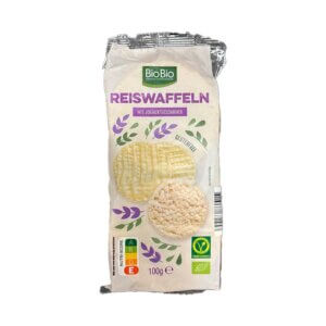 Rīsu vafele ar jogurtu, BIOBIO, 100 g