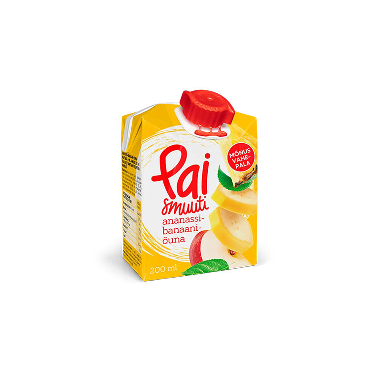Smuuti Pai Ananassi-Banaani-Õuna 200ml