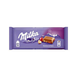 Piimašokolaad Milka Rosinate ja Pähklitega 90g