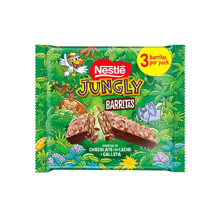 Vahvlid NESTLE Jungly Waffers 3x34g