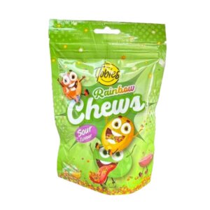 Nätsukommid Rainbow Sour, TOBIES, 120 g