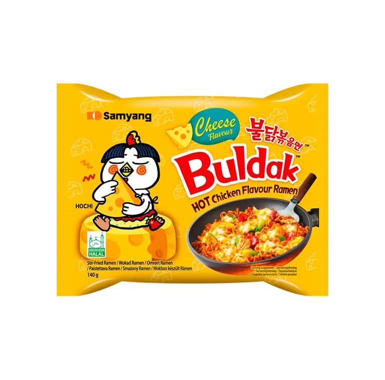 Kiirnuudlid juustu Samyang, BULDAK, 140 g