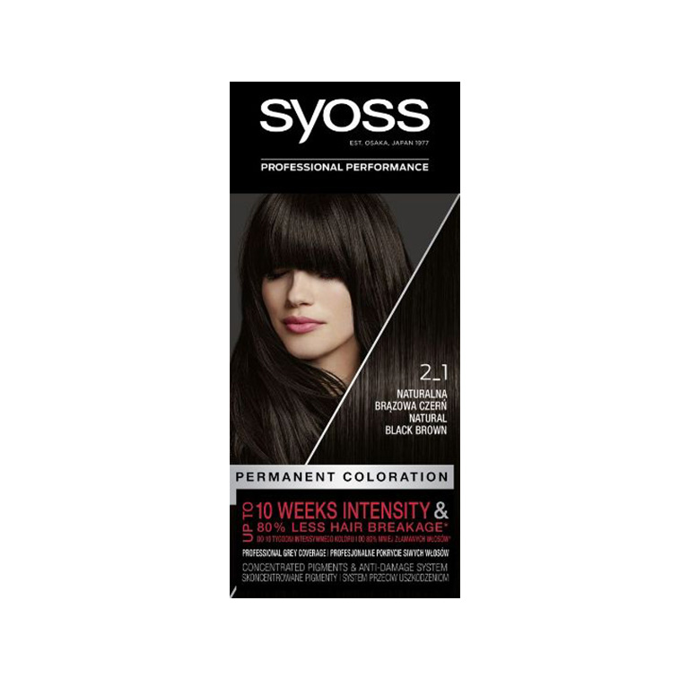 Juuksevärv Syoss Color 2-1 MUSTJASPRUUN