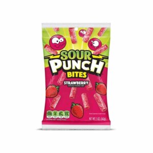Närimiskommid SOUR PUNCH Maasikas, 140g
