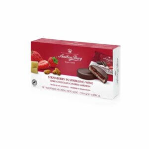 Martsipanitäidisega šokolaad Anthon Berg Maasika-šampanja 220g