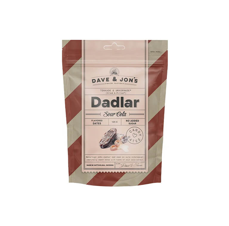 Maitsestatud Datlid Dave & Jon’s “Sour Cola” 125g