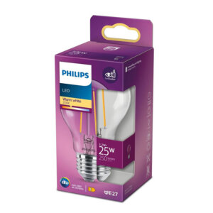 LED lamp Philips E27 2,2W/20W 2700K