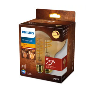 LED lamp Globe Philips E27 G93 4W/25W 1800K