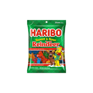 Kummikommid HARIBO Põhjapõdrad, magusad ja hapud 160g