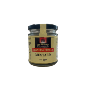 GOURMANTE sinepes ar apelsīnu un brendiju, 160 g